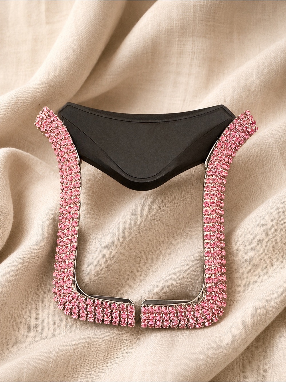 Pink Rhinestone Car Air Vent Phone Mount Adjustable 4–6.1 Inch